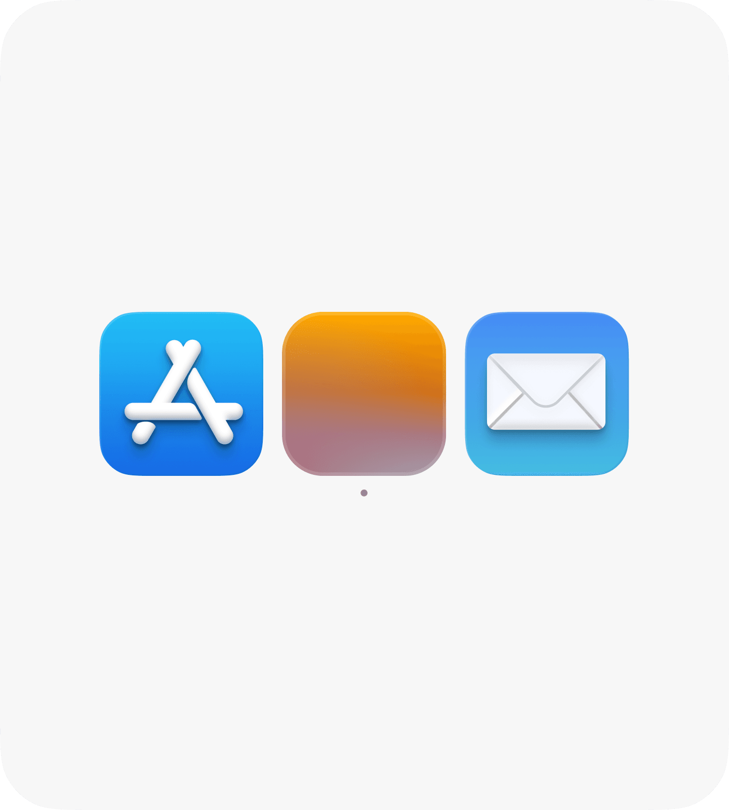 App icons — yellow palette three
