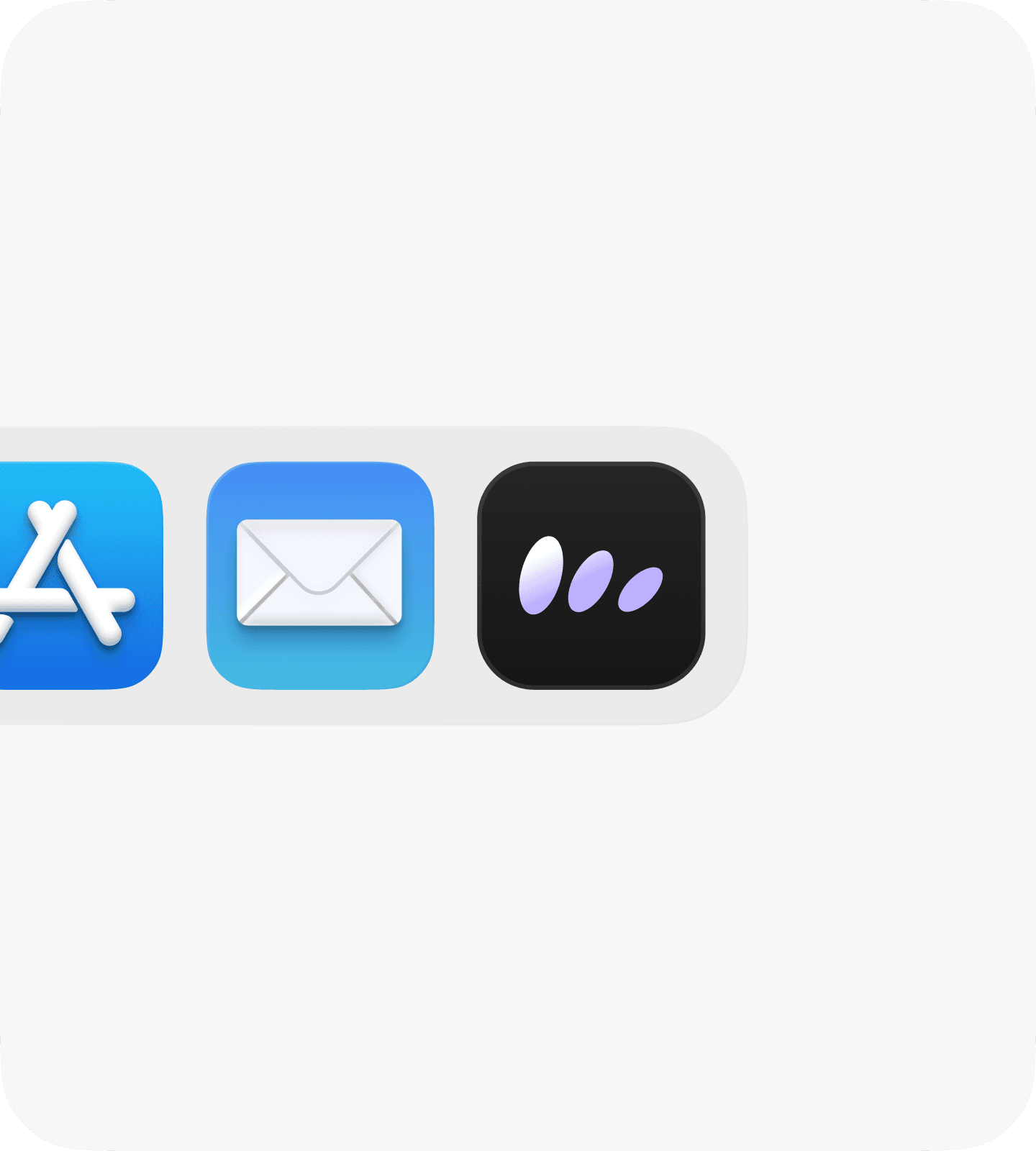 Purple Plus — three screens